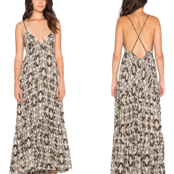 NEW L'agence Grace Maxi Dress L Butterfly
Print Silk. Size L - Picture 6 of 6
